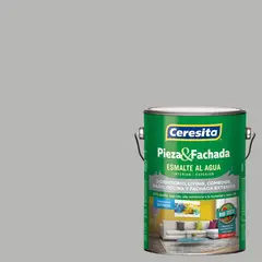 CERESITA - Esmalte al Agua Pieza y Fachada 1 galón(es) Satinado Gris Stonewall