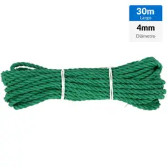 FIXSER - Cuerda de polipropileno torcido 4 mm x 30 m