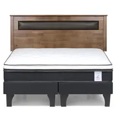 ROSEN - Cama 2 plazas Europea New Style 6 Café