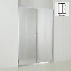 KLIPEN - Mampara corredera rectangular 170x198 cm vidrio templado