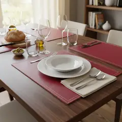 JUST HOME COLLECTION - Individual Rectangular 42x32 cm Negro