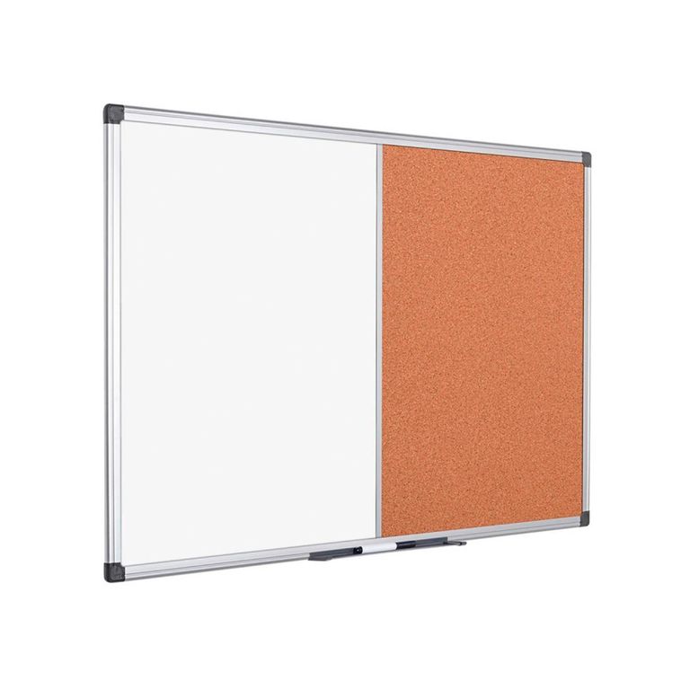 Pizarra mixta corcho+magnética 150x100 bi-silque