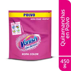 VANISH - Quitamancha en polvo rosa doypack 450 gr