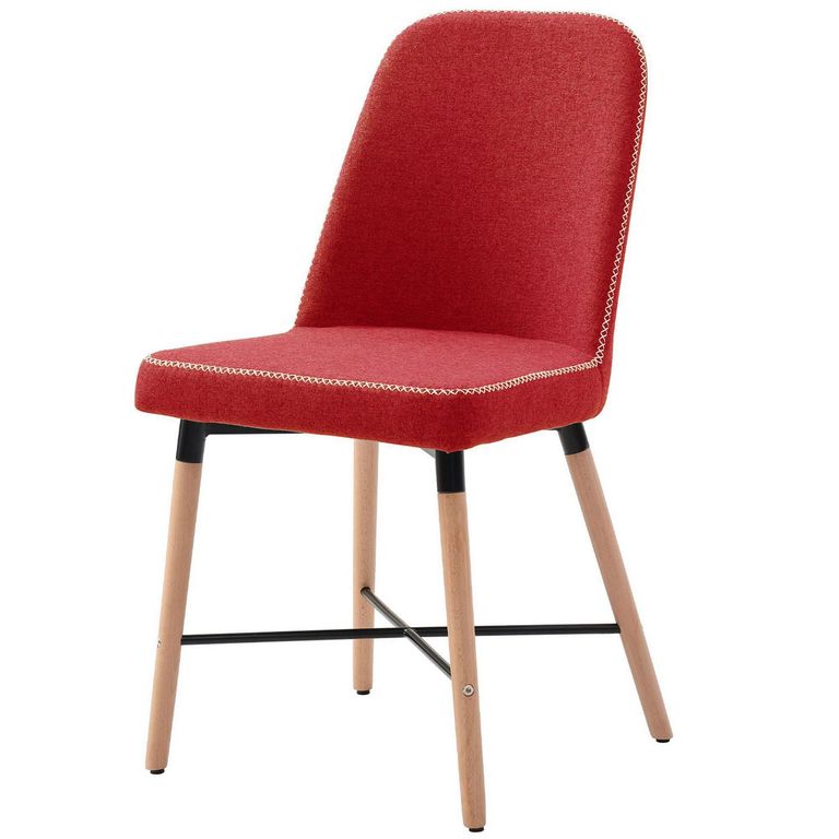 Silla Comedor Viken Rojo 88x46x55 cm