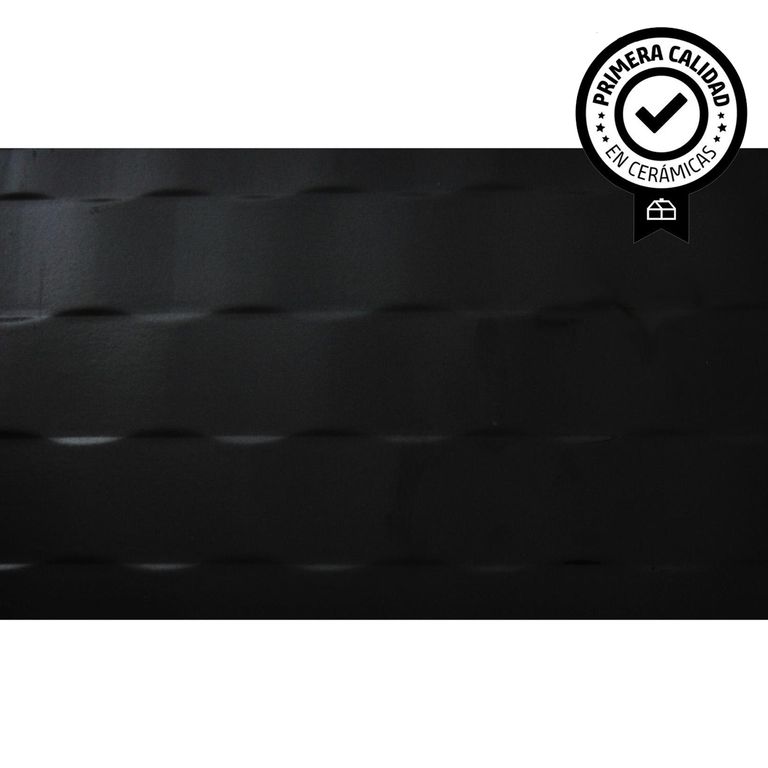 Cerámica 25x40 cm Frost waves black Negro 1.5 m2