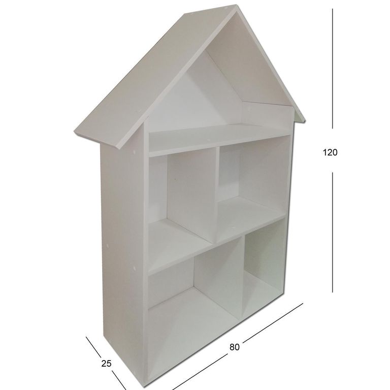 Repisa Casa Melamina 3 Nivel(es) 85x120x25 cm Blanco