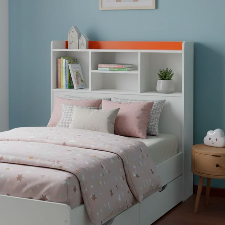MUEBLES KIDS Respaldo Repisa Naranjo