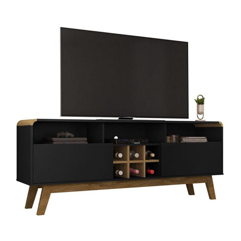Rack Tv 65" Larimar Negro 64x160x36 cm