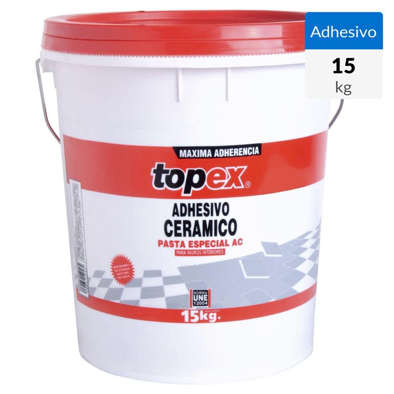 Adhesivo Cerámico Muro Superficie Flexible 15 kg