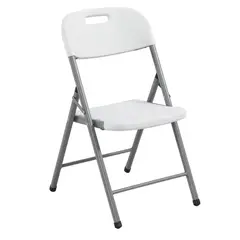 IMPORTADORA USA - Silla Plegable con Asa 46x83x50 Blanco