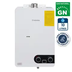 JUNKERS - Calefón Gas Natural 10 Litros Tiro Forzado Microturbina
