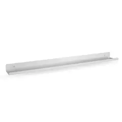 DUCASSE - Repisa Spezia Acero 1 Nivel(es) 80x4.5x9.6 cm Blanco
