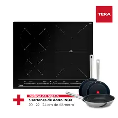TEKA - Encimera Inducción 4 Platos Negro IZF-64440 MSP BK
