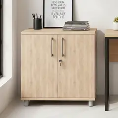 AGM - Gabinete Melamina 2 Nivel(es) 70x74x40 cm Jerez/Blanco