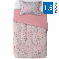 MASHINI - Cubrecama Quilt Cordoba Infantil 1.5 Plazas Marcela