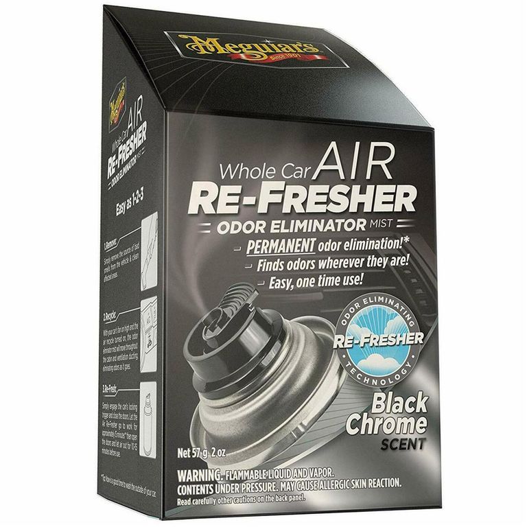 Eliminador de Olores Auto Meguiars Black Chrome Refrescante 57 gr