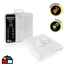 SIEGEN - Calientacamas SG-5121D5 Eléctrica Poliéster 2 plazas 60 W Blanco