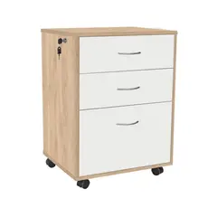 AGM - Cajonera 3 Cajón(es) Erika 42x67x49 cm Jerez con Blanco