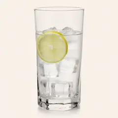 JUST HOME COLLECTION - Set 6 Vasos Alto de Vidrio 353 ml Transparente