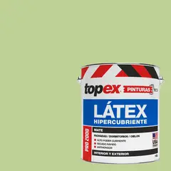 TOPEX - Pintura Látex Extracubriente Antihongos 1 galón(es) Mate Verde
