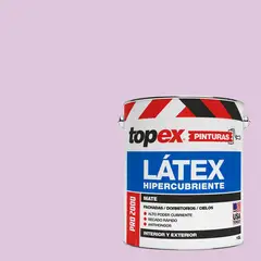 TOPEX - Pintura Látex Extracubriente Antihongos Mate 1 galón(es) Rosado