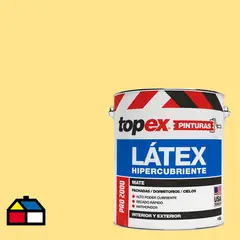 TOPEX - Pintura Acrílica Mate 1 galón(es) Amarillo