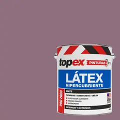 TOPEX - Pintura Látex Extracubriente Antihongos Mate 1 galón(es) Morado Violeta