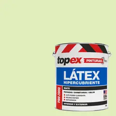 TOPEX - Pintura Látex Extracubriente Antihongos 1 galón(es) Mate Verde