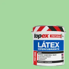 TOPEX - Pintura Látex Extracubriente Antihongos 1 galón(es) Mate Verde