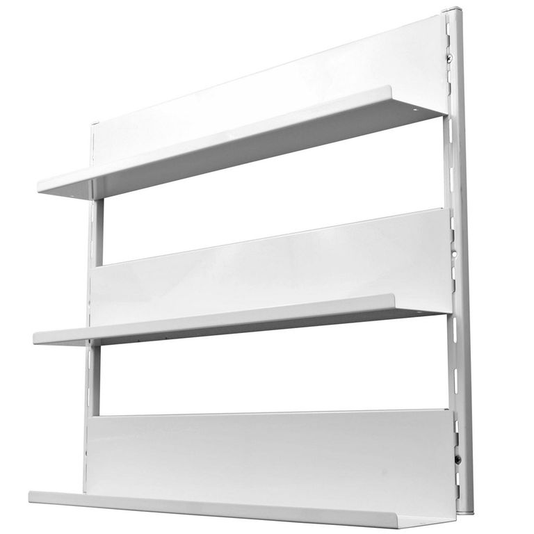 Repisa Acero 3 Nivel(es) 60x50x10 cm Blanco
