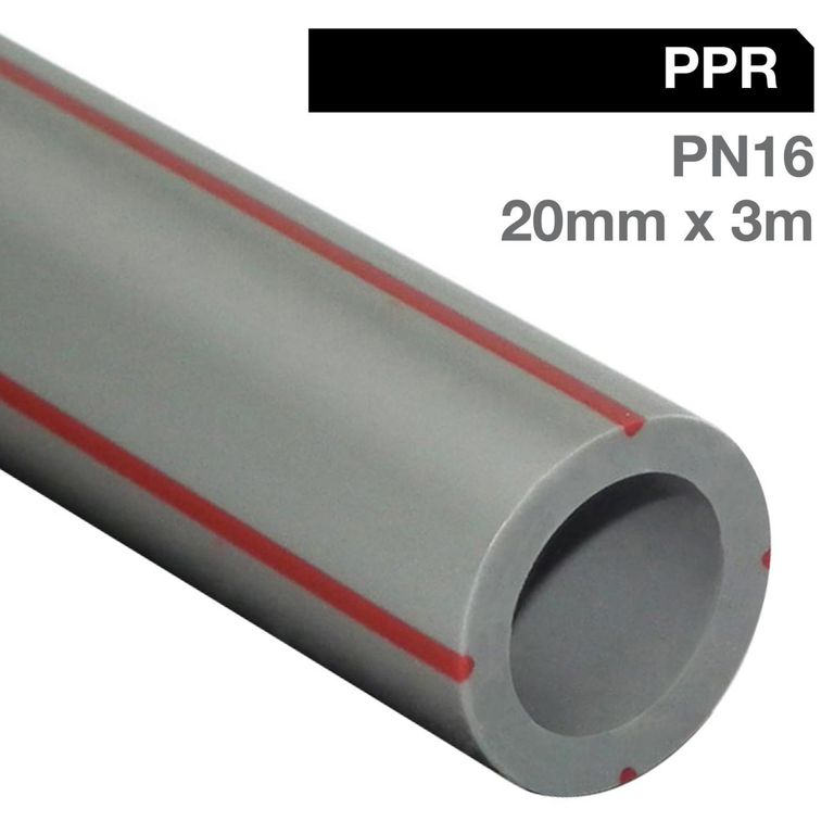 HOFFENS - Tubo PN-16 PP RCT Agua 20 mmx3 m | Ofertitas