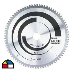 BOSCH - Disco de sierra circular 10" 80 dientes multimaterial