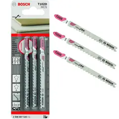 BOSCH - Hoja para sierra caladora T102D 3 unidades