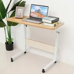 IMPORTADORA USA - Escritorio mesa de madera multiusos con ruedas