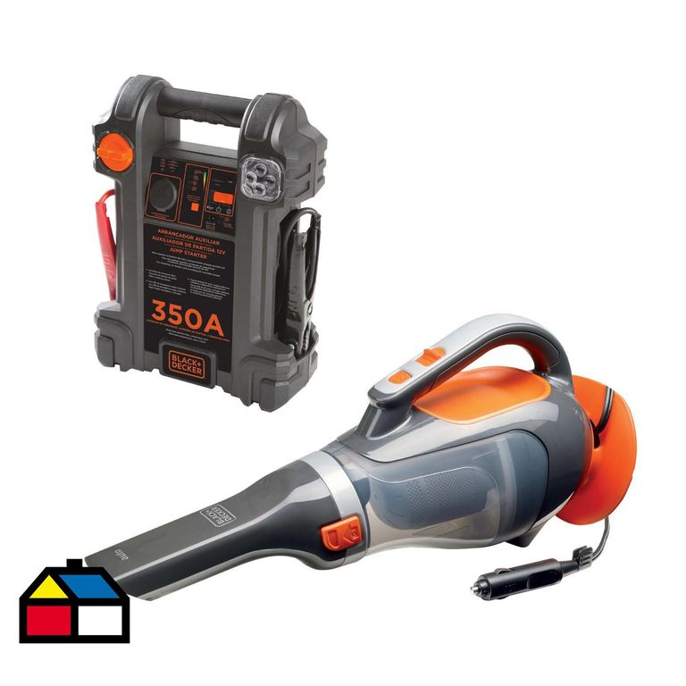 Pack Partidor Batería 350 A y Aspiradora Auto 12v
