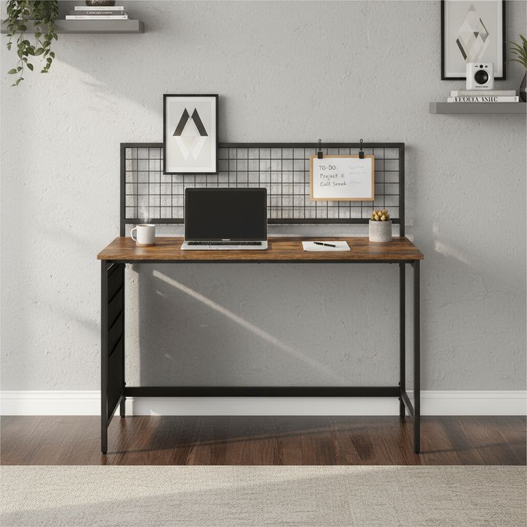 Escritorio con rejilla 118x60x115 cm