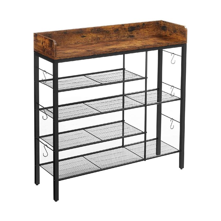 Estante MDF 5 Nivel(es) 30x100x100 cm Café
