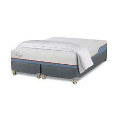 CIC - Box Americano 2 plazas Box Spring Excellence Plus Gris