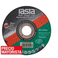 RASTA - Disco de corte piedra 4,5" óxido de aluminio