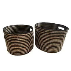 DECOGREEN - Set De 2 Cestos Organizadores Calcuta M Y L