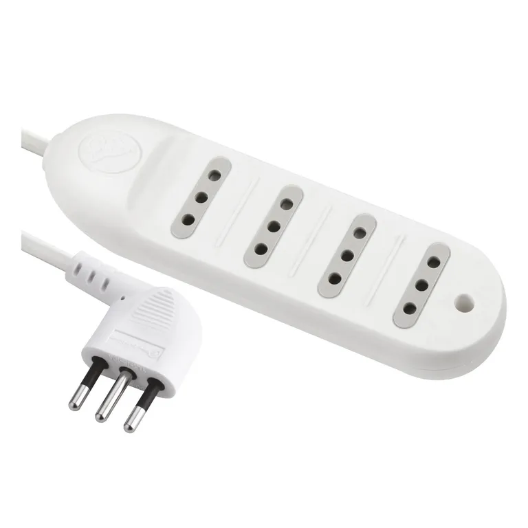 Electraline 57035A 57035A-Alargador Alargador (10 M, 3 G1,5 Mm, Hembra Francés, Con Sistema De Bloqueo Que Evita La Desconexión De Enchufe, Negro/ Naranja