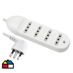 ELECTRALINE - Alargador 4 Toma(s) 1.5 Blanco