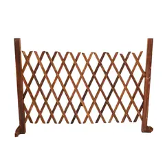 IMPORTADORA USA - Cerca de Jardín Multiuso Madera 1.2x0.68 metros Café