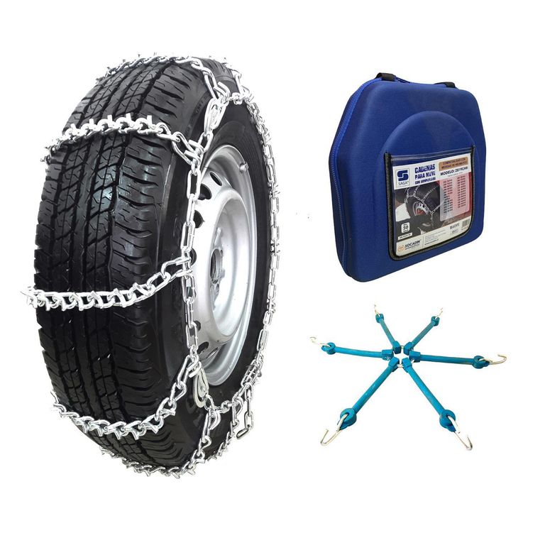 Kit Cadenas Para Nieve 2828Cam Bolso + Tensores