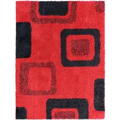 IDETEX - Alfombra Shaggy D1 133x180 Rojo