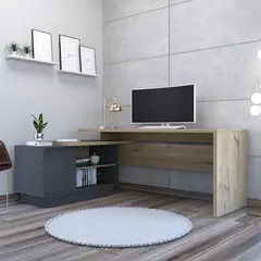 TUHOME - Escritorio Office duna-plomo