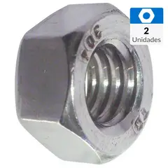 MAMUT - Tuerca hexagonal inoxidable unc 3/8 2unid