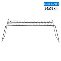 KARSON - Parrilla a Carbón Portátil Plegable Acero Galvanizado