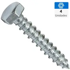 MAMUT - Tornillo Tirafondo Cabeza Hexagonal Madera 140 mm 6 mm 4 unidad(es)