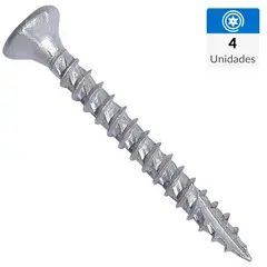 MAMUT - Tornillo Tirafondo Madera 2 " 1/4 " 4 unidad(es)